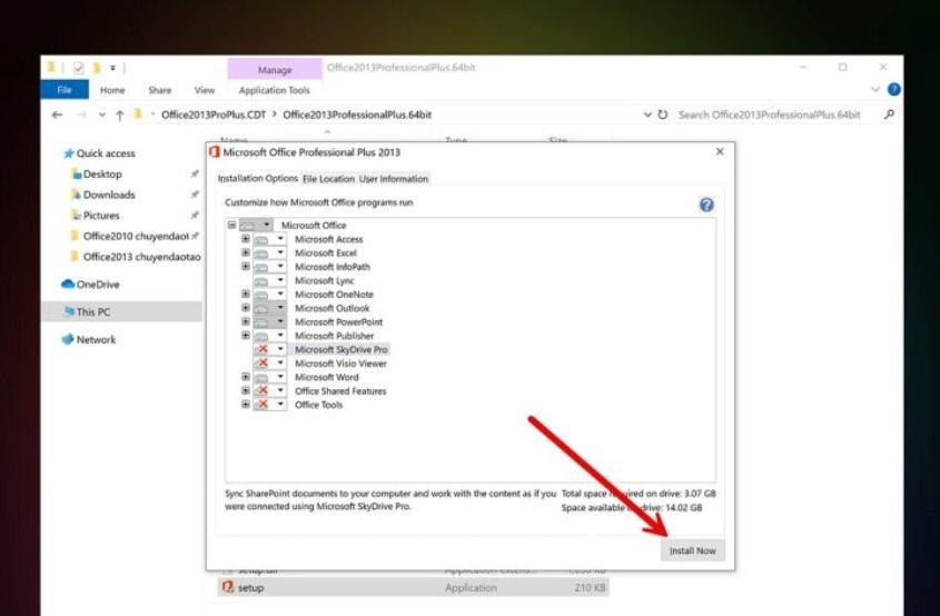 Các bước tải và cài đặt Office 2013 bản mới nhất